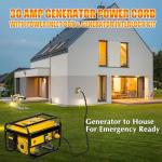 30 Amp Generator Cord and Inlet Box Combo