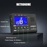 Linrax MT1 Digital Metronome and Tuner for All Instruments