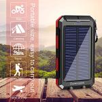 20000mAh Waterproof Solar Power Bank for Camping