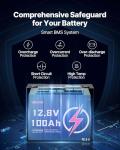 VEVOR 12V 100Ah LiFePO4 Battery for Home Energy