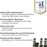 Panasonic Cordless Phone with Answering Machine and Call Block