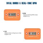 Runleader Mini Digital Tach Hour Meter for Engines