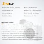 STARELO 30Amp Outdoor RV Power Outlet Box