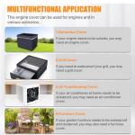 Waterproof Generator Cover with Reflective Strips 32x24x24