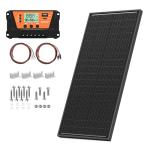 100W Solar Panel Kit with Charge Controller and Mounts