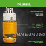 NEMA L14-30P Twist Lock Plug, 30 Amp 125/250V