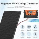 100W Solar Panel Kit with Charge Controller and Mounts