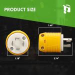 NEMA L14-30P Twist Lock Plug, 30 Amp 125/250V