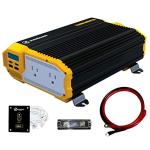 Krieger 1100 Watt 12V Power Inverter with Kit