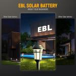 EBL 1100mAh Rechargeable Solar AA Batteries Pack 20