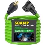 Kanayu 15 ft 30 Amp Welder Extension Cord