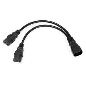 C14 to Dual C13 Power Extension Splitter Cable