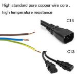 C14 to Dual C13 Power Extension Splitter Cable