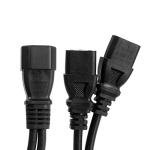 C14 to Dual C13 Power Extension Splitter Cable