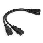 C14 to Dual C13 Power Extension Splitter Cable