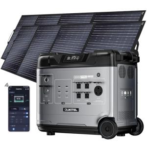 OUKITEL 5120Wh Solar Generator with 2 Solar Panels