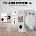 VEVOR 30 Amp Generator Cord and Inlet Box Kit