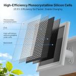 Solar Panel Charger for Ring Cameras - White