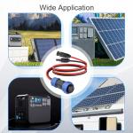 Solar to Aviation Connector Cable 12AWG 2FT
