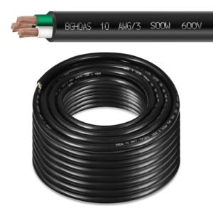 75ft 10/3 Portable Power Cable for Generators