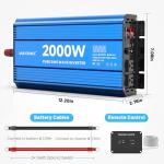 2000W Pure Sine Wave Power Inverter for RVs