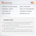Muelnmey 30Amp Locking Female Plug Connector 125V
