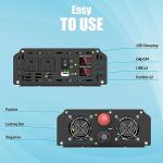3000 Watt Power Inverter, DC 12V to AC 120V