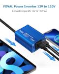 FOVAL 150W Car Power Inverter with USB Charger