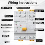 GUETNEU 63A ATS Dual Power Transfer Switch