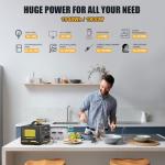 VTOMAN 3096Wh Portable Solar Generator with Battery