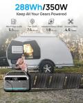 350W Portable Power Station with Solar Panel