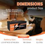 400Ah 12V LiFePO4 Battery for RV, Solar, Off-Grid