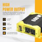 K KRIËGER 600W Power Inverter for Vehicles