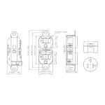 Double Industrial Plug Socket 20A 125V Outlet