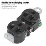 Double Industrial Plug Socket 20A 125V Outlet