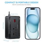 Vansoet 200W Car Power Inverter with Fast Charging