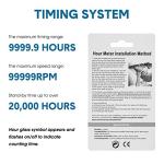 Inductive Hour Meter for Gas Engines and Motors