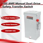 100A Double-Throw Generator Transfer Switch 24000W