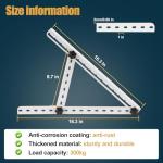JAOTREL Adjustable Solar Panel Mount with Tilt Legs