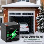 12V 5Ah Rechargeable Lithium Battery for Various Uses