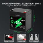 12V 5Ah Rechargeable Lithium Battery for Various Uses