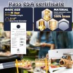 15FT Natural Gas Hose for Generators and Appliances