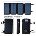 QuadraPro Solar Power Bank - 5.5W 4-Panel Charger