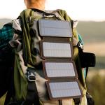 QuadraPro Solar Power Bank - 5.5W 4-Panel Charger