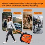 LIFAN 4800W Dual Fuel Inverter Generator, Quiet & RV Ready