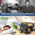 Portable Generator Exhaust Extension Kit with Adapters