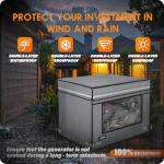 Guyiss Heavy Duty Waterproof Generator Cover with Window