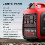AMERISUN 2500W Portable Inverter Generator - Super Quiet
