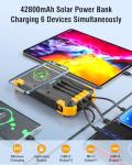 Sudrov 42800mAh Solar Power Bank with Fast Charging