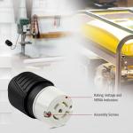 Enerlites Twist Lock Generator Connector, 20 Amp